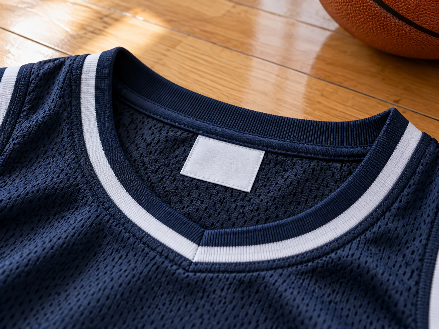 labels & finishing basketball garment detail
