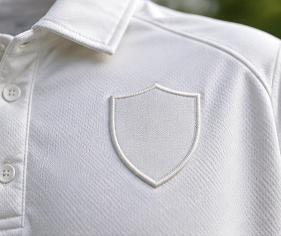 club marks cricket garment detail