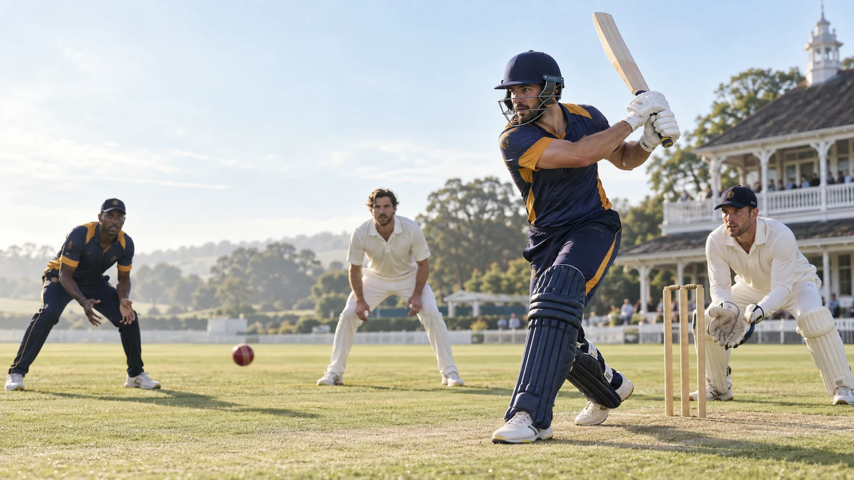 Cricket teamwear editorial concept