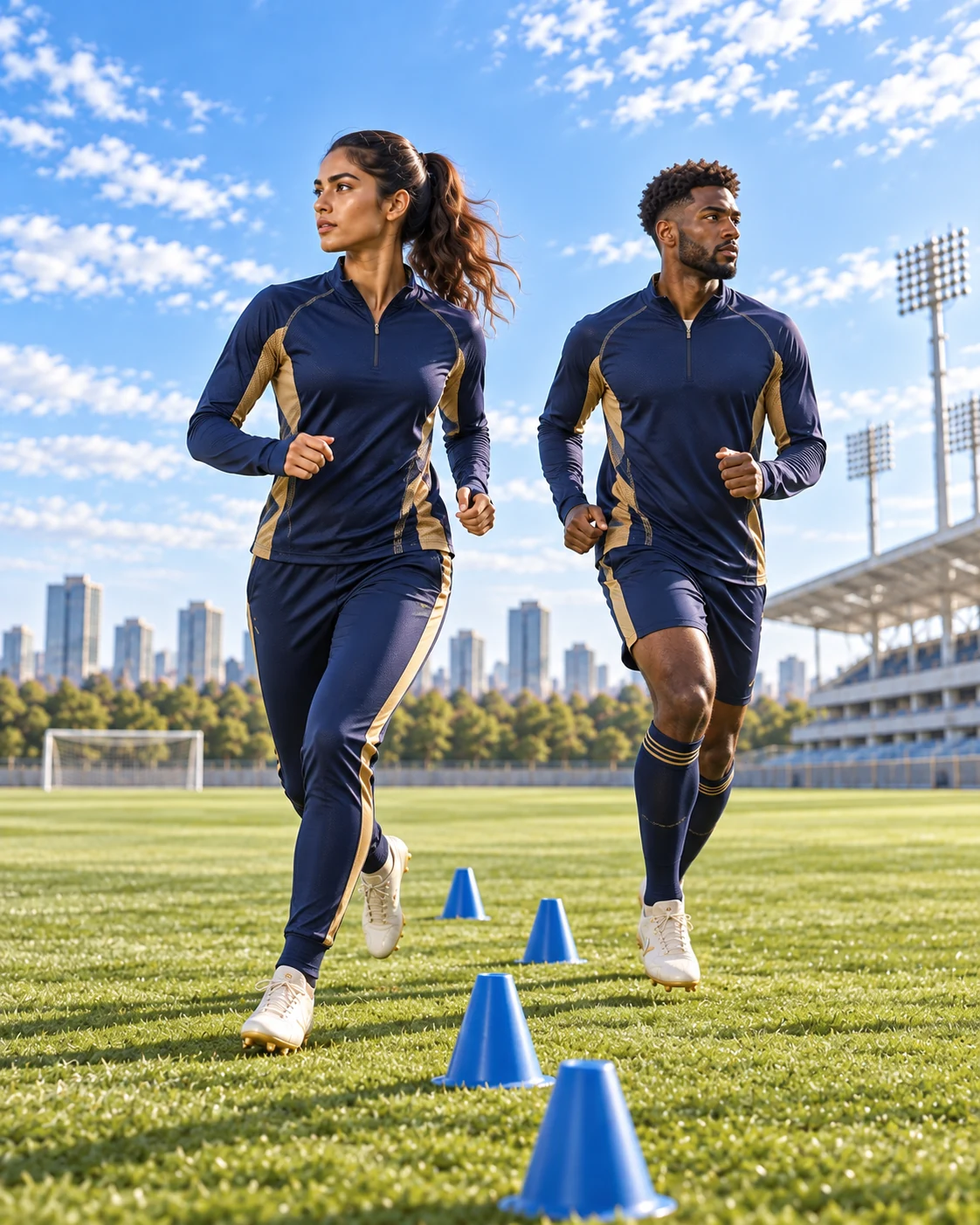 training & warm-ups editorial soccer teamwear on an athlete