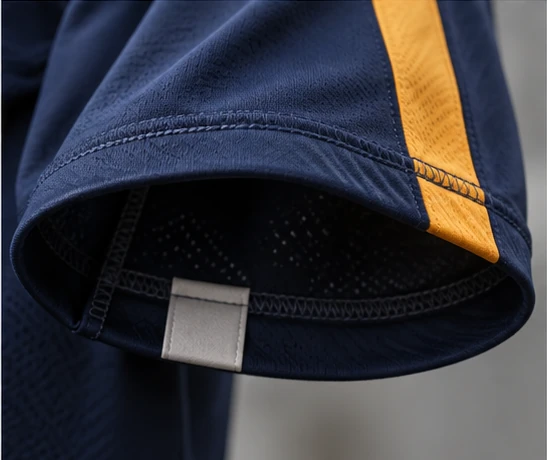 labels & finishing volleyball garment detail